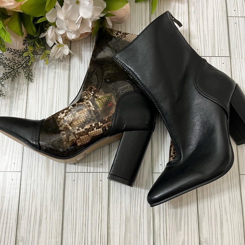 Women’s Black Faux Leather Boots